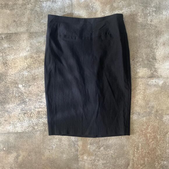 a byer vintage y2k black mini pencil skirt size small with vent in the back - Picture 1 of 5